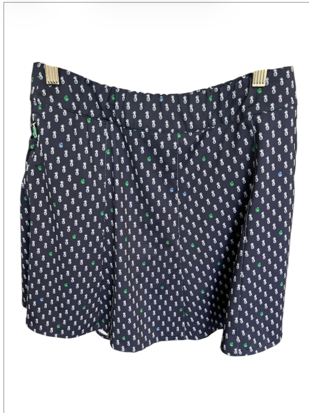 RLX Golf Skort Ralph Lauren Womens Navy Pineapple Print Size S